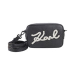 Bolso negro Karl Lagerfeld Signature con pedrería | Konestilochic