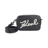 Bolso negro Karl Lagerfeld Signature con pedrería | Konestilochic