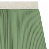 Karl Lagerfeld - Z31112-68J – Falda verde plisada con cintura elástica y forro de viscosa - Niña