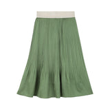 Karl Lagerfeld - Z31112-68J – Falda verde plisada con cintura elástica y forro de viscosa - Niña