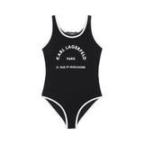 Karl Lagerfeld - Z31113-09B – Bañador negro con forro - Niña