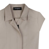 Karl Lagerfeld - Z31116-192 – Mono corto color piedra de lyocell y algodón con bolsillos - Niña