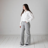 Karl Lagerfeld - Z31117-10P – Camisa blanca de manga larga de popelín 100% algodón - Niña