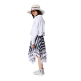 Karl Lagerfeld - Z31117-10P – Camisa blanca de manga larga de popelín 100% algodón - Niña