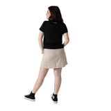 Karl Lagerfeld - Z31119-192 – Falda color piedra con cintura elástica y bolsillos - Niña