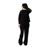 Karl Lagerfeld - Z31122-09B – Pantalones negros de punto doble con cintura elástica y bolsillos - Niña