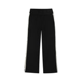 Karl Lagerfeld - Z31122-09B – Pantalones negros de punto doble con cintura elástica y bolsillos - Niña