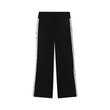 Karl Lagerfeld - Z31122-09B – Pantalones negros de punto doble con cintura elástica y bolsillos - Niña