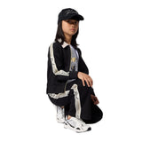 Karl Lagerfeld - Z31122-09B – Pantalones negros de punto doble con cintura elástica y bolsillos - Niña
