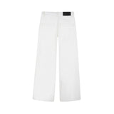 Karl Lagerfeld - Z31127-195 – Pantalones color crudo de sarga de algodón con tachuelas metalizadas - Niña