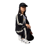 Karl Lagerfeld - Z31132-09B – Cárdigan negro de punto doble con ilustración de pedrería en la espalda - Niña