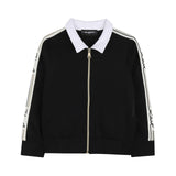 Karl Lagerfeld - Z31132-09B – Cárdigan negro de punto doble con ilustración de pedrería en la espalda - Niña