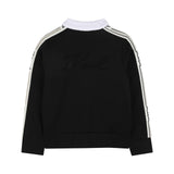 Karl Lagerfeld - Z31132-09B – Cárdigan negro de punto doble con ilustración de pedrería en la espalda - Niña