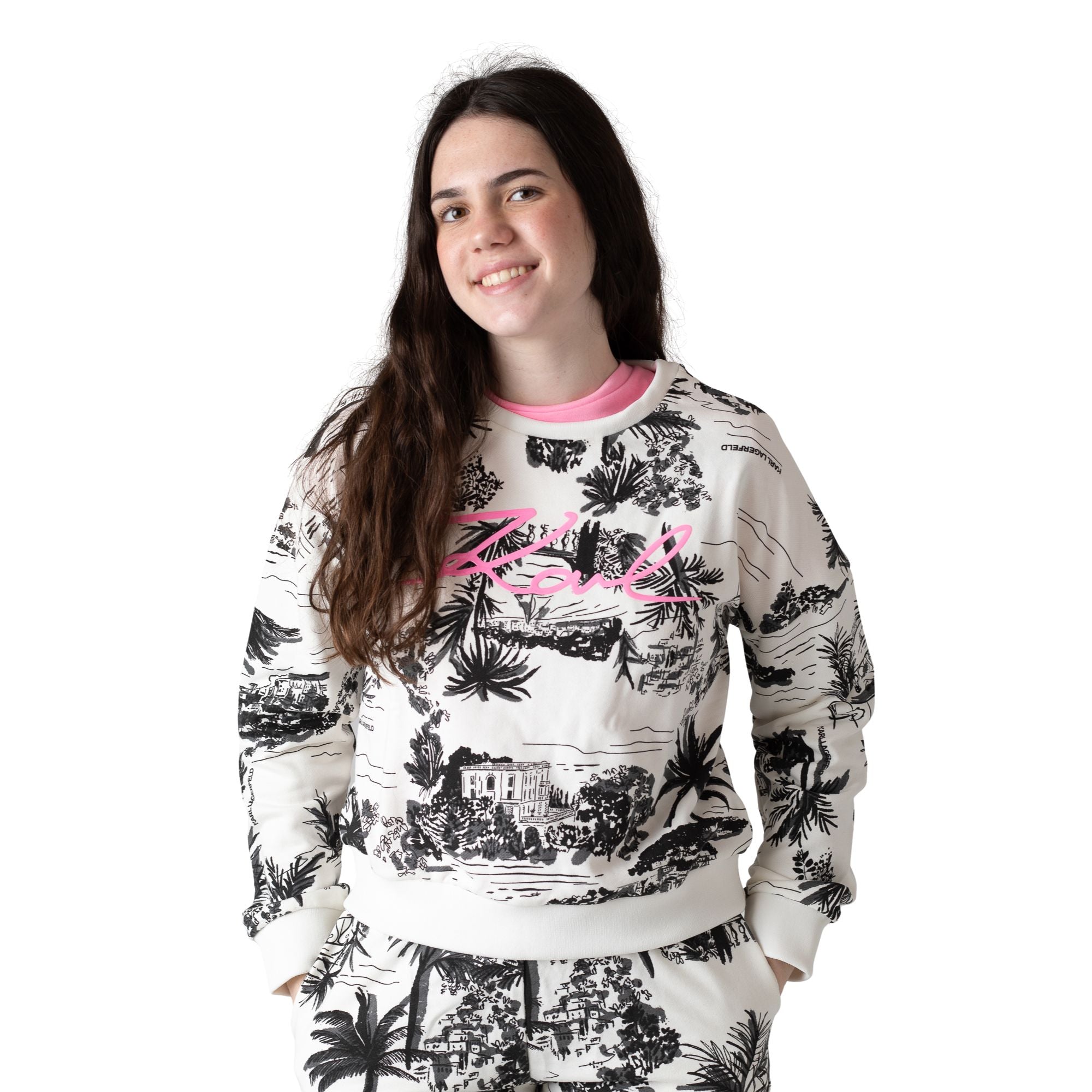 Sudadera blanca Karl Lagerfeld niña Konestilochic