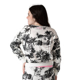 Karl Lagerfeld - Z31135-N70 – Sudadera estampada de forro polar 100% algodón - Niña