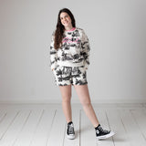 Karl Lagerfeld - Z31135-N70 – Sudadera estampada de forro polar 100% algodón - Niña