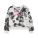 Karl Lagerfeld - Z31135-N70 – Sudadera estampada de forro polar 100% algodón - Niña