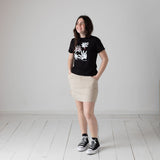 Karl Lagerfeld - Z31153-09B – Camiseta negra de manga corta con dibujo reversible con lentejuelas - Niña