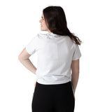 Karl Lagerfeld - Z31153-10P – Camiseta blanca de manga corta con dibujo reversible con lentejuelas - Niña