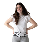 Camiseta blanca KARL LAGERFELD KIDS niña Konestilochic
