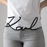 Karl Lagerfeld - Z31164-10P – Camiseta blanca sin mangas de algodón orgánico - Niña