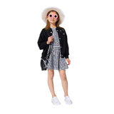 Karl Lagerfeld - Z31168-10P – Sneakers blancas de tela con puntera de goma y tachuelas laterales - Niña