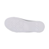 Karl Lagerfeld - Z31168-10P – Sneakers blancas de tela con puntera de goma y tachuelas laterales - Niña