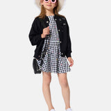 Karl Lagerfeld - Z31168-10P – Sneakers blancas de tela con puntera de goma y tachuelas laterales - Niña