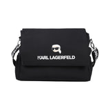 Karl Lagerfeld - Z31193-09B – Bolsa negra para pañales con cierre con cremallera (29 x 37 x 15 cm.)