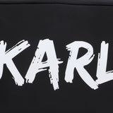 Karl Lagerfeld - Z31257-09B – Bandolera negra con correa ajustable y cierre de cremallera (11,5 x 20,5 x 4 cm.)