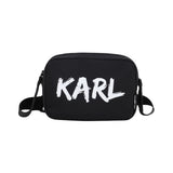 Karl Lagerfeld - Z31257-09B – Bandolera negra con correa ajustable y cierre de cremallera (11,5 x 20,5 x 4 cm.)